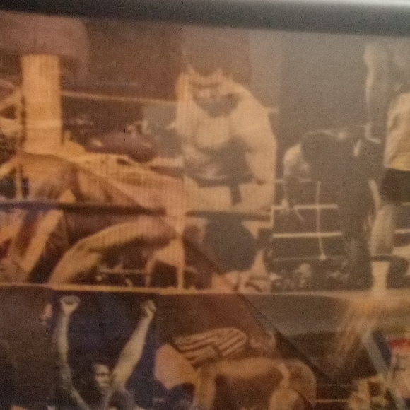 11 x 13  framed clippings Fight in Jungle Mohommad Ali & George Forema - Picture 4 of 6